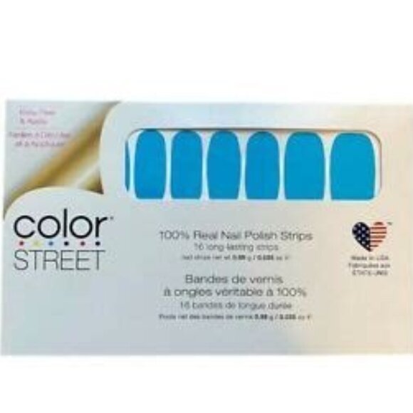 Color Street Blue-Dapest Nail Strip - Picture 1 of 5